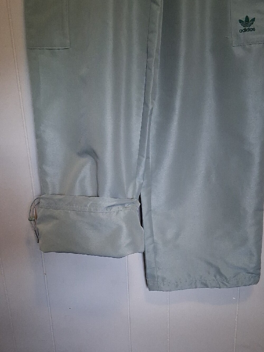 adidas Sage Green Cargo Wide-Leg Track Pants - Picture 6 of 13